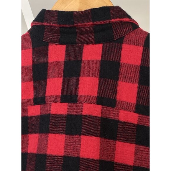 Vermont Flannel Company Red Buffalo Plaid Button Up Shirt Women's Large L/S - Picture 7 of 16